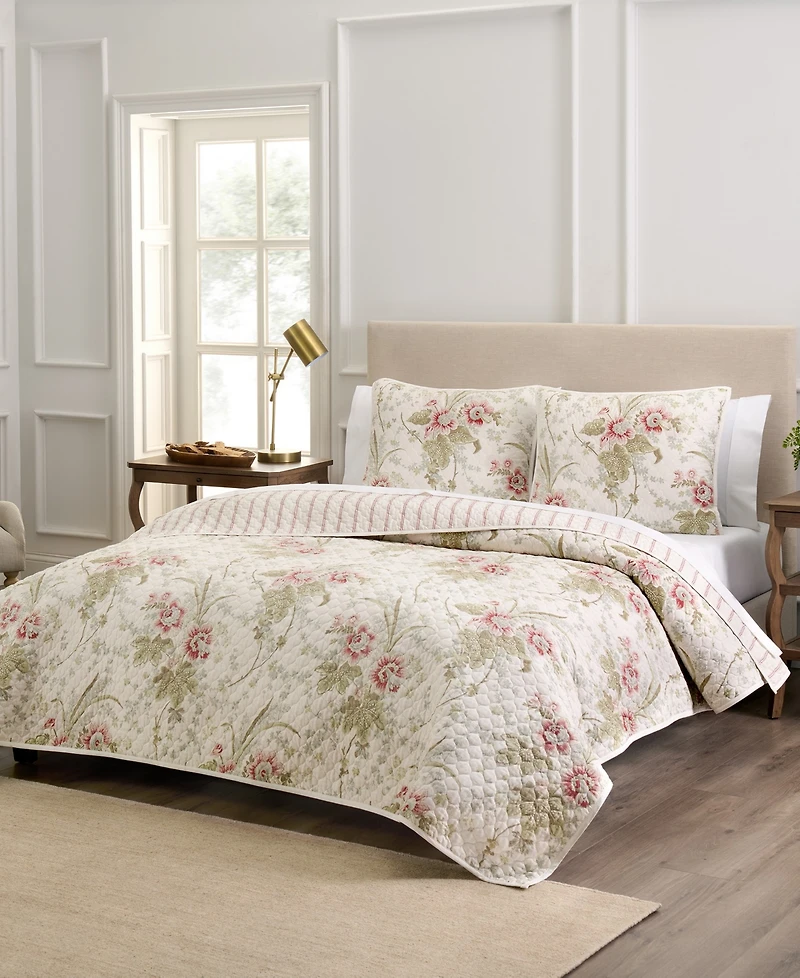 Waverly Stonington Cotton 3-Pc. Quilt Set