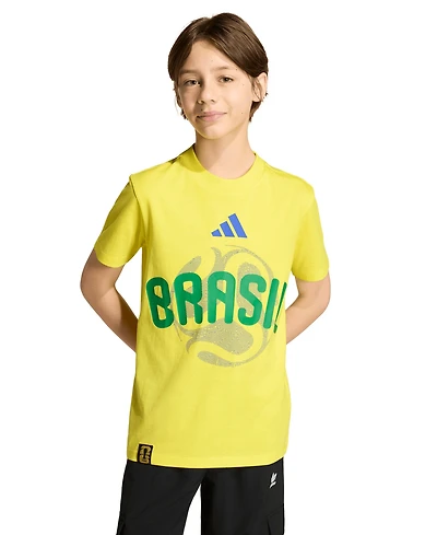 adidas Boys' 8-20 Fifa World Cup 2026 Brazil Crewneck T-Shirt