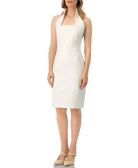 Ivonne Women's High Neck Cotton Mini Dress