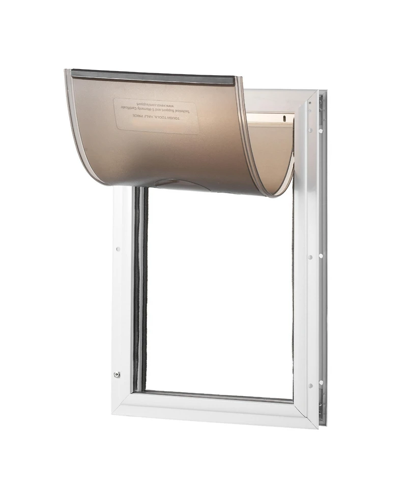 Aostirmotor Large Pet Door with lockable magnetic flap, durable aluminum frame, secure and energy-efficient, easy installation