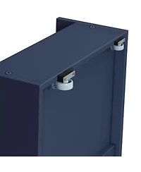 Max & Lily Twin Bed Frame with Storage Drawer, Solid Wood Platform for Kids