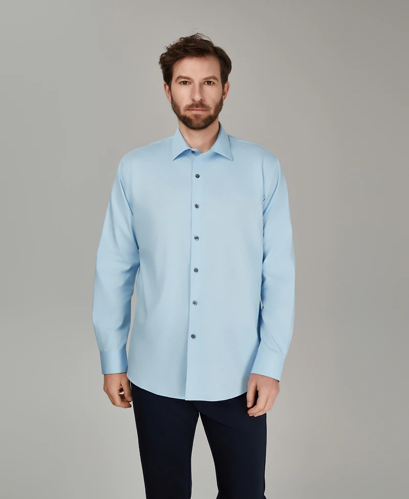 Alfani Men's Regular Fit Solid Dress Shirt, Macy's Exclusive