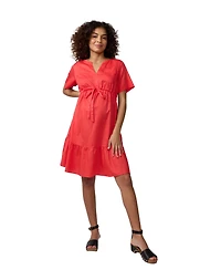 Ingrid + Isabel Maternity Waist Defined Shirt Dress