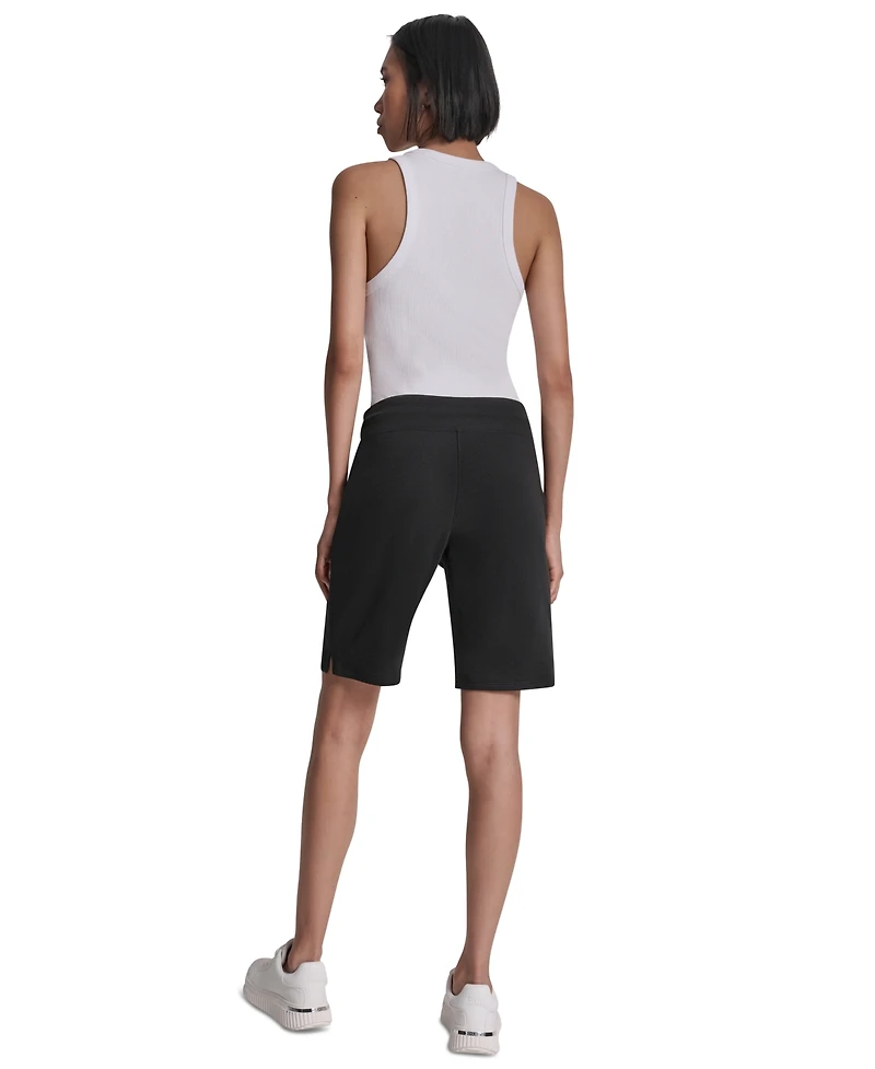 Dkny Sport Women's Embroidered Logo Bermuda Shorts