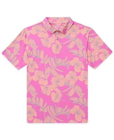 Chubbies Men's The Flamingo Floral Short-Sleeve Polo Shirt