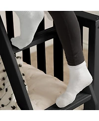 Max and Lily Bunk Bed Twin over Full Size, Solid Wood Scandinavian Style Beds for Kids