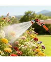 Sugift Garden Hose, 200 ft 5/8", Heavy Duty Hose with 10 Mode Nozzle for Gardening