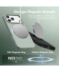 Gonez Magnetic for iPhone 17 Pro Max Case, Compatible with MagSafe, Liquid Silicone Anti-Scratch Shockproof Protective Phone Case