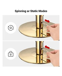 Yescom 3 Pack 9.25 Ft Spinning Static Dancing Pole Kit for Fitness Studio Club Gold