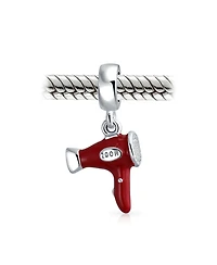 Bling Jewelry Stylists Salon Hair Dryer Dangle Charm Bead Enamel for Bracelet