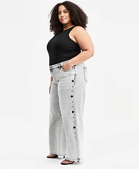 Madden Girl Trendy Plus Ultra 90's Studded Jeans