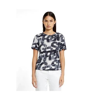 G-Star Women's Sprayed Letters Top