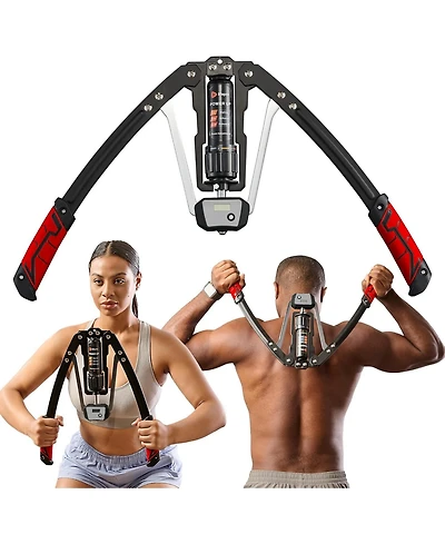 Lifepro Hydraulic Chest Expander & Arm Twister - Adjustable Power Twister Arm Exerciser, Resistance, Home Gym Upper Body Trainer