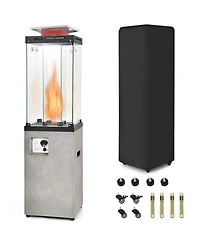 Gouun 41,000 Btu Outdoor Propane Heater with Stainless Steel Burner and Protective Cover