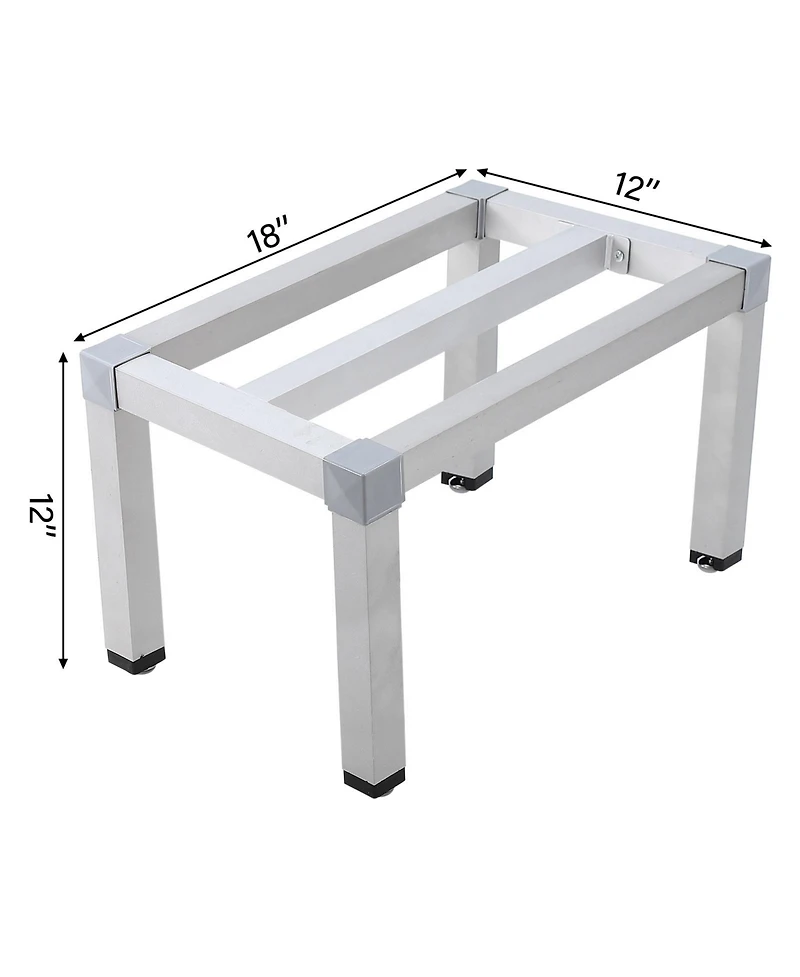 Homfan Heavy Duty Aluminum Storage Rack - Rust-Resistant Organizer with Non-Slip Feet,for Bathroom