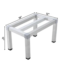 Homfan Heavy Duty Aluminum Storage Rack - Rust-Resistant Organizer with Non-Slip Feet,for Bathroom