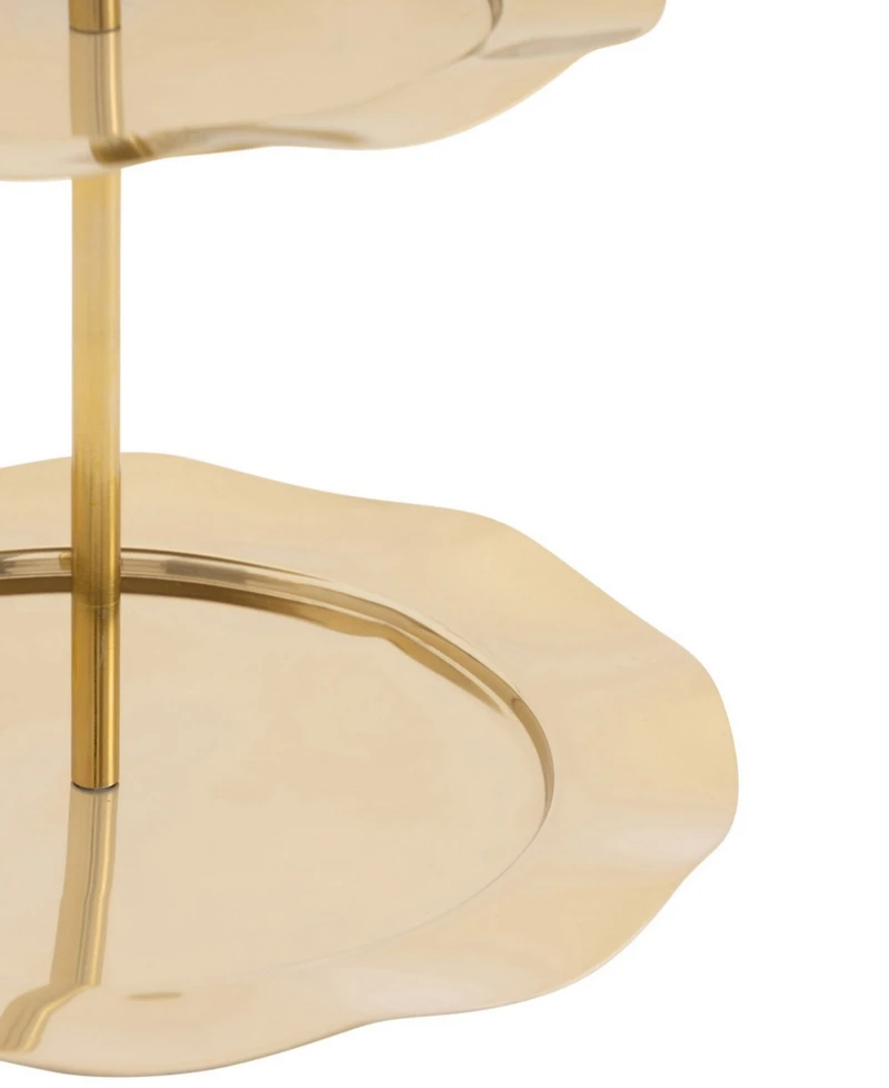 Godinger Lilliput Mirrored 2-Tiered 8.5" Serving Stand