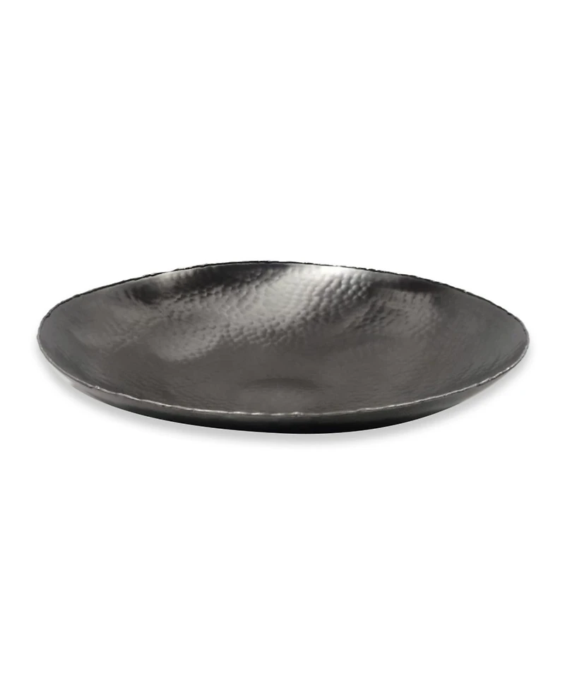 Godinger Temari Hammered Gunmetal 11.12" Round Platter