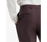 The Men's Store Modern-Fit Bordeaux 100% Wool Suit Separate Pants, Macy's Exclusive