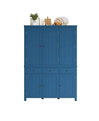 Streamdale Furniture Farmhouse Freestanding Kitchen Pantry Cabinet