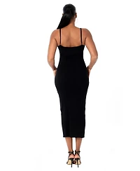 Dai Moda Women's Draya Long Sweater Dress