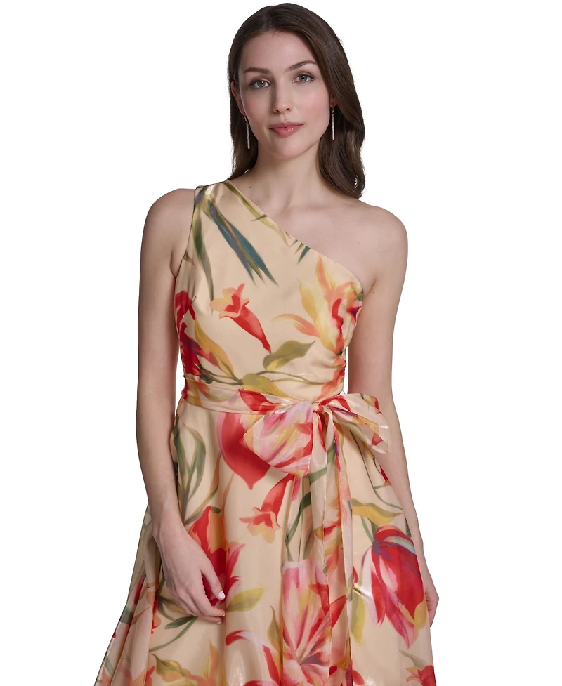 Eliza J Women's One-Shoulder Sleeveless Ball Gown