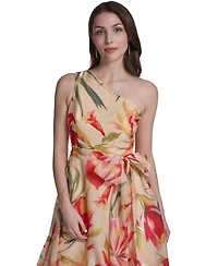 Eliza J Women's One-Shoulder Sleeveless Ball Gown