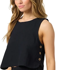 O'Neill Women's Crewneck Woven Tank Top