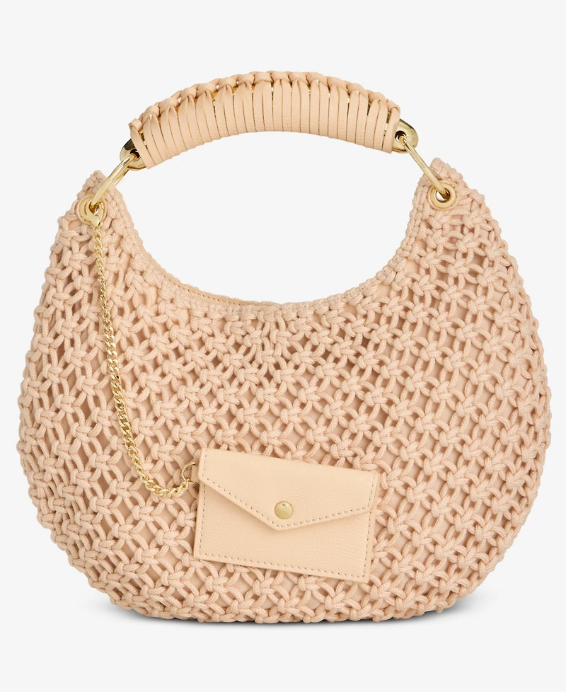 I.n.c. International Concepts Eedenn Crochet Hobo Handbag with Small Wallet, Macy's Exclusive
