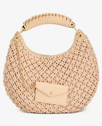 I.n.c. International Concepts Eedenn Crochet Hobo Handbag with Small Wallet, Macy's Exclusive