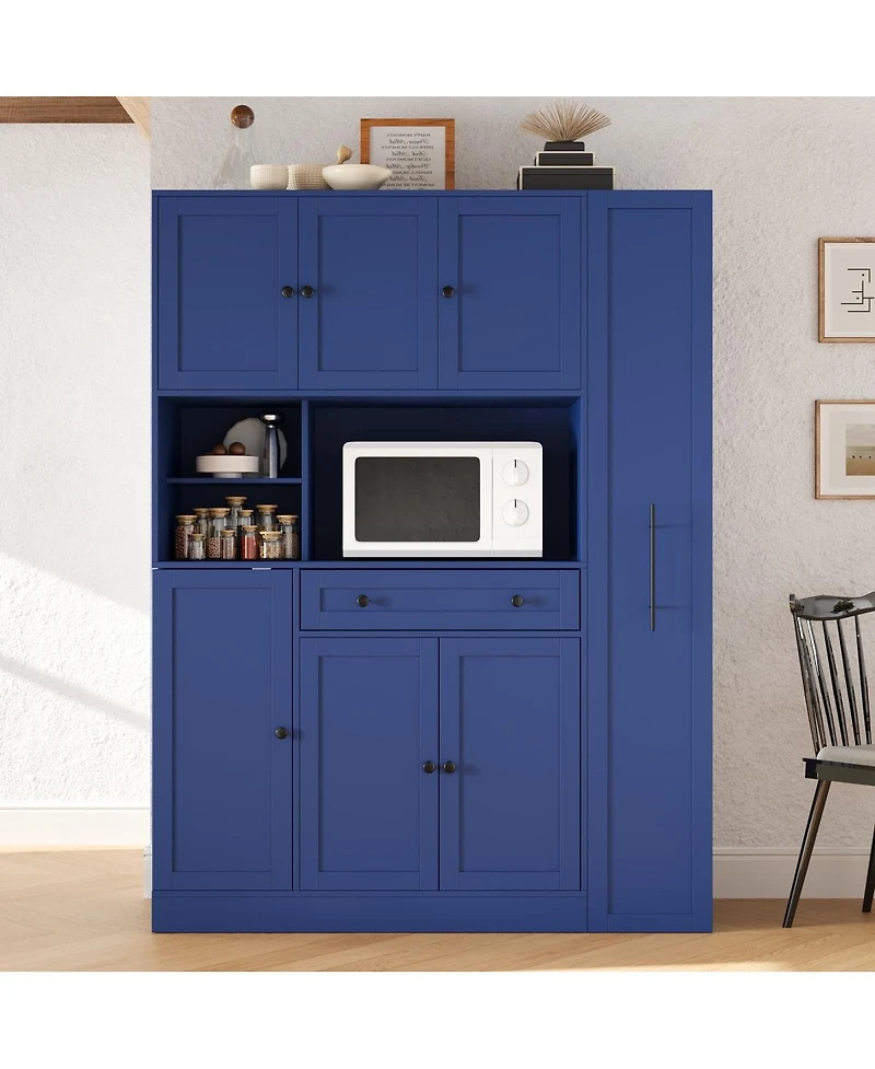 Streamdale Furniture Freestanding Buffet Hutch Kitchen Pantry Storage Cabinet