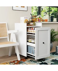Streamdale Furniture Sliding Pantry Snack Organizer with Wheels