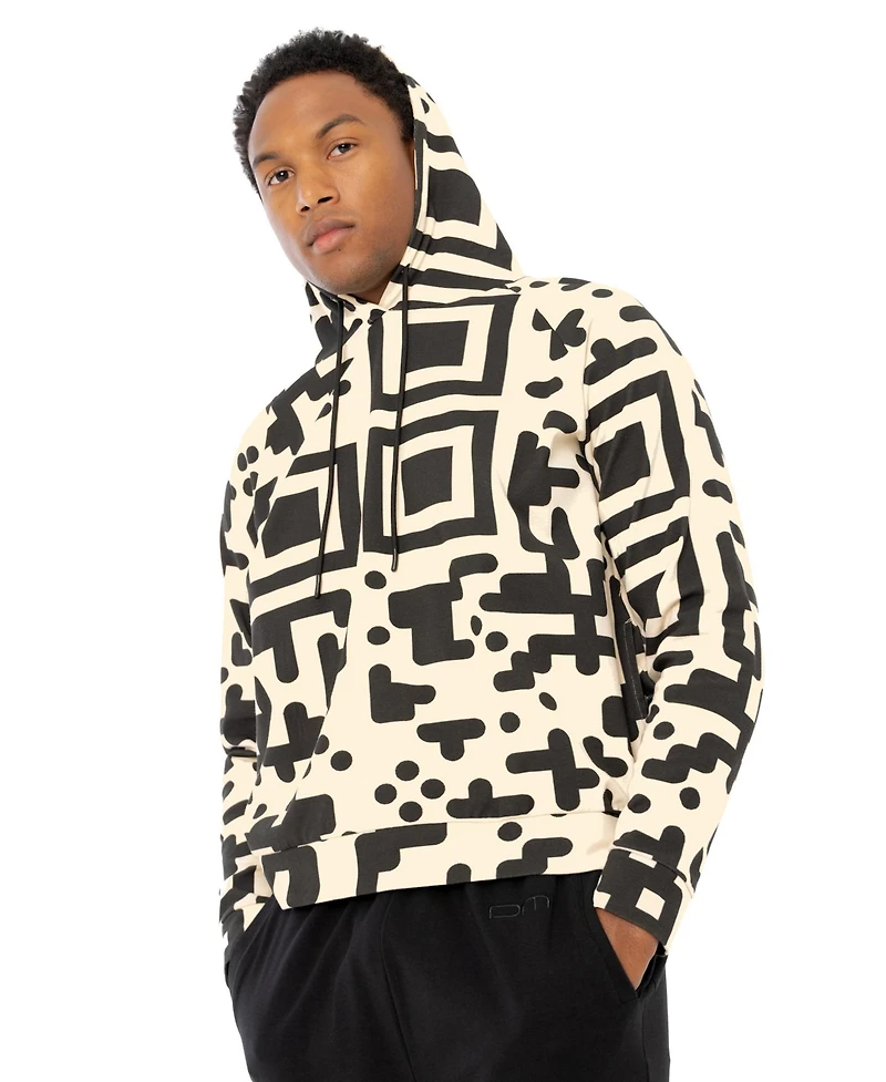 Dai Moda Men's Qr Code Hoodie