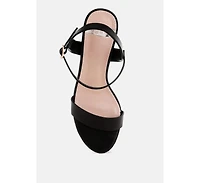 Rag & Co Women's Tomari Pin Buckle Kitten Heel Sandals