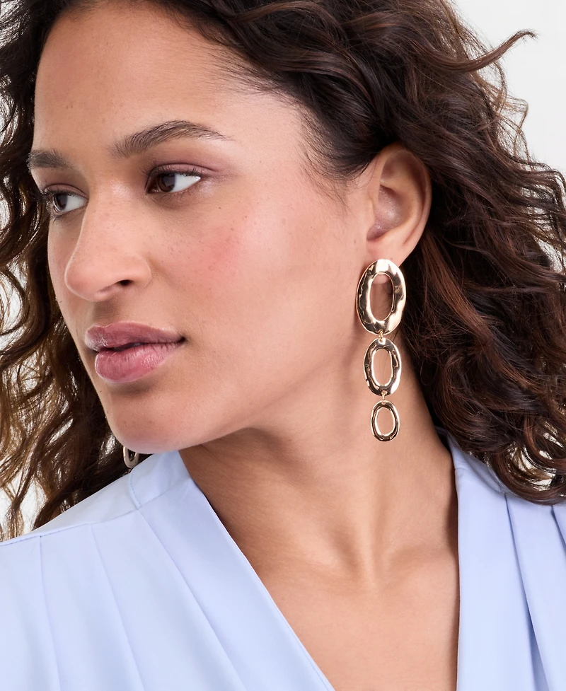 I.n.c. International Concepts Triple Oval Statement Earrings, Macy's Exclusive