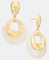 I.n.c. International Concepts Double Circle Drop Earrings, Macy's Exclusive