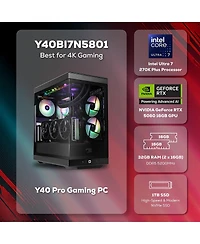 iBUYPOWER Y40BI7N5801 Liquid Cooled Gaming Desktop Computer, Intel Core Ultra 7 270K Plus 3.7GHz, 32GB Ram, 1TB Ssd, Nvidia GeForce Rtx 5080 16GB,