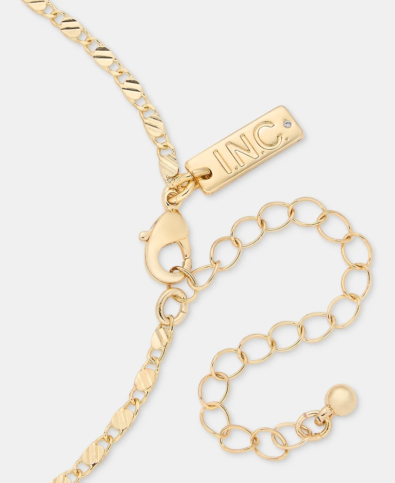 I.n.c. International Concepts Pave & Imitation Pearl Orbital Pendant Necklace, 32" + 3" extender, Macy's Exclusive