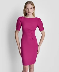 Dkny Women's Short Sleeve Sheath Dress