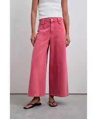 Scalpers Women's Culotte Washed Denim Pant
