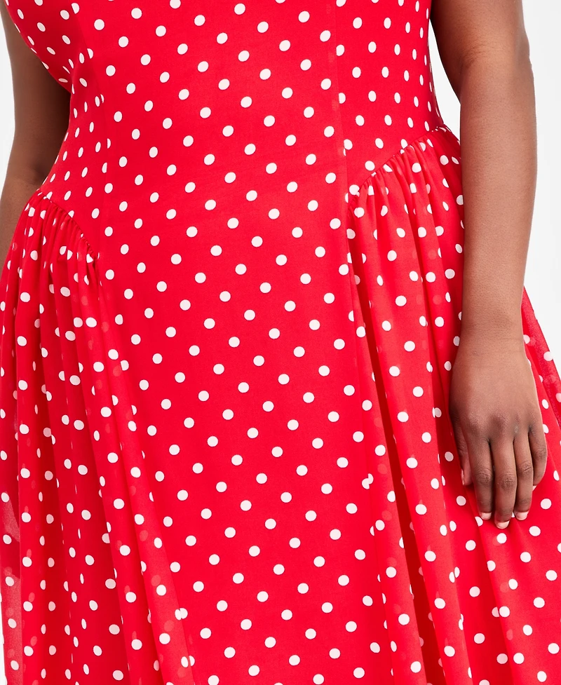 On 34th Trendy Plus Size Drop-Waist Midi Dress, Macy's Exclusive