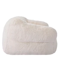 Gouun Fluffy Plush Bean Bag Chair with Armrests, High-Density Foam Filling