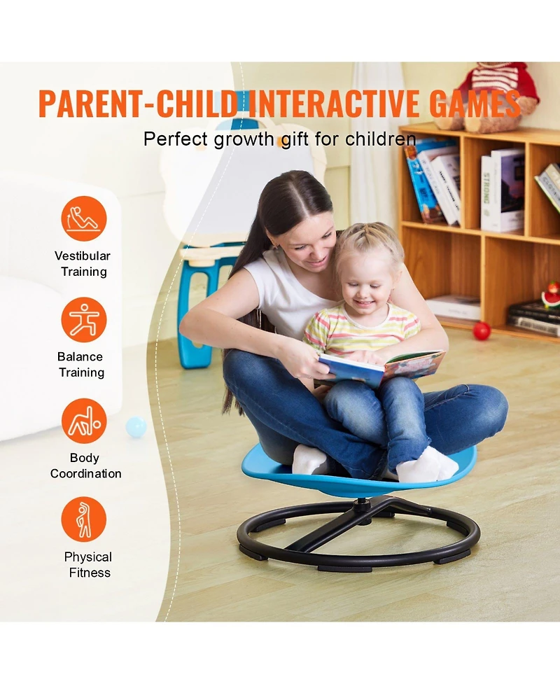 Gouun Kids Sensory Spinning Swivel Chair with Non-Slip Base