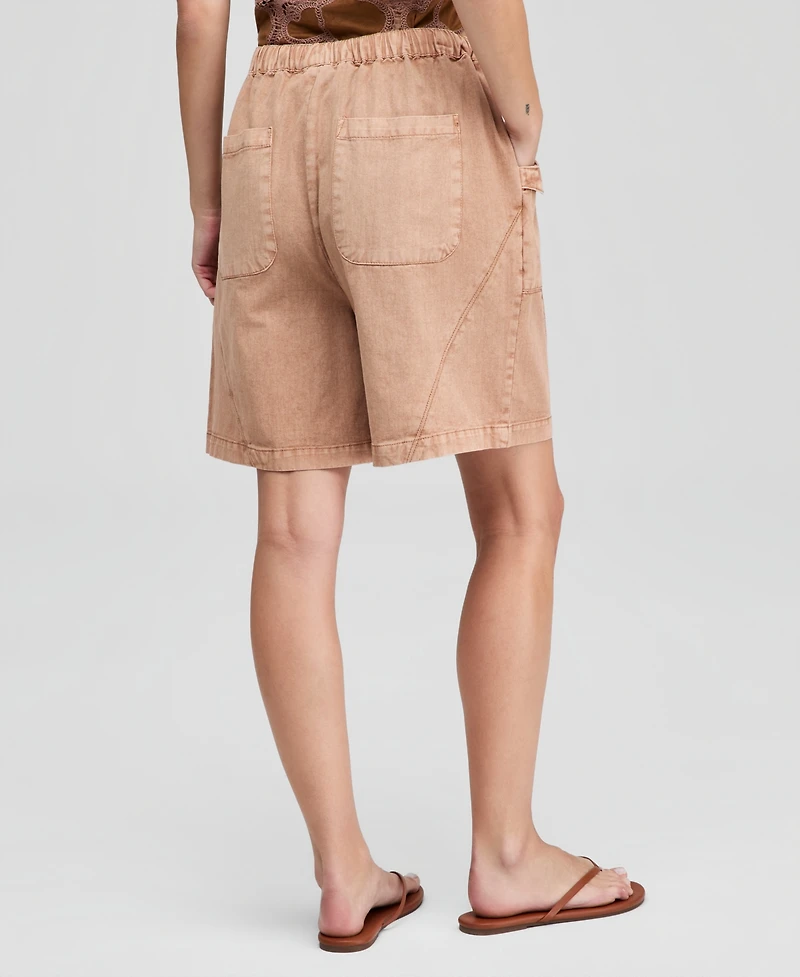 And Now This Women's Cotton Drawstring Bermuda Shorts, Macy's Exclusive