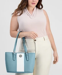 Giani Bernini Vertical Colorblock Tulip Tote, Macy's Exclusive