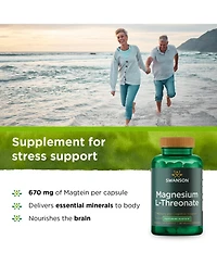Swanson Magnesium L-Threonate Mineral Supplement for Nervous System Support - May Support Cognitive Health, Learning and Memory