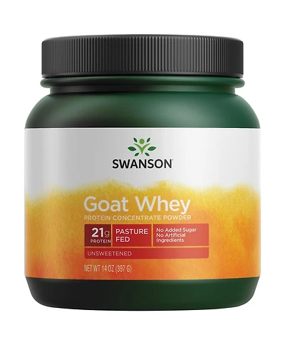 Swanson Goat Whey Protein Concentrate 14 Ounce (397 g) Pwdr