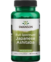 Swanson Japanese Ashitaba Full Spectrum Natural Formula for Immune System Support (60 Capsules, 500mg Each)