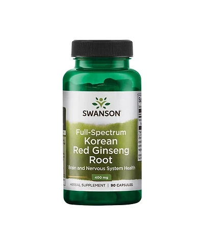 Swanson FullSpectrum Korean Red Ginseng Root 400 Milligrams 90 Capsules