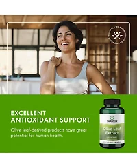 Swanson Olive Leaf Extract Capsules with 20% Oleuropein (120 Capsules, 500mg Each)